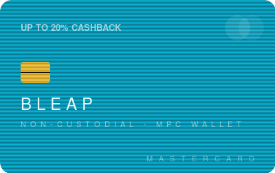 Bleap Mastercardカード券面