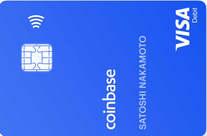 Coinbase Cardカード券面